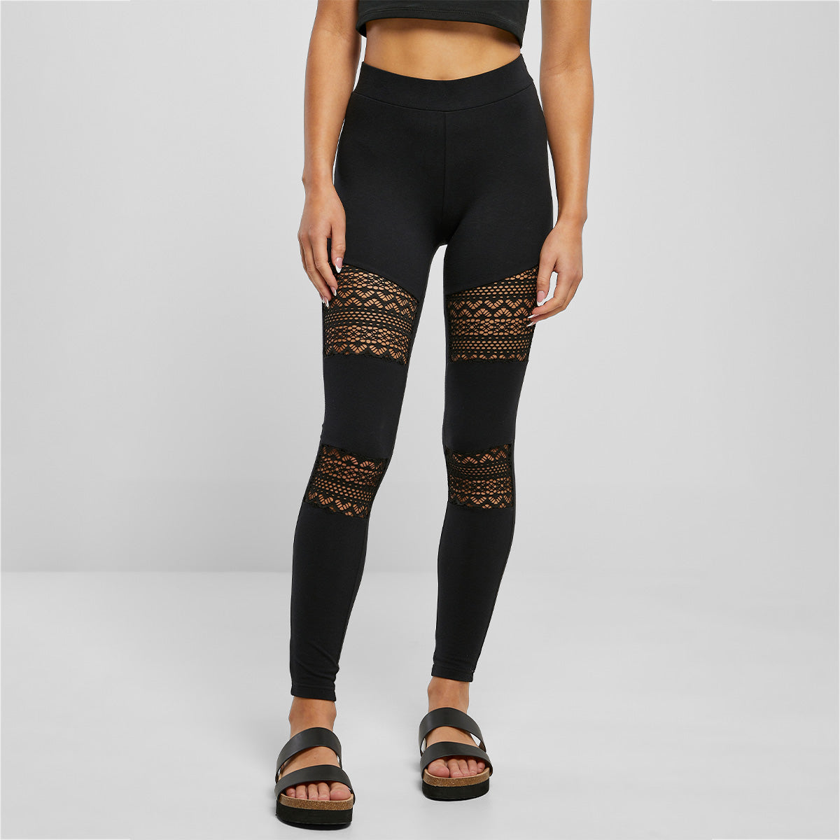 LADIES "CROCHET LACE" LEGGINGS | BASICWEAR