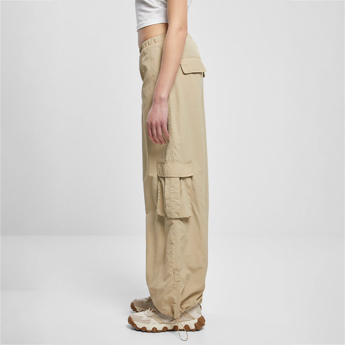 LADIES "CRINKLE NYLON" CARGOHOSE | BASICWEAR