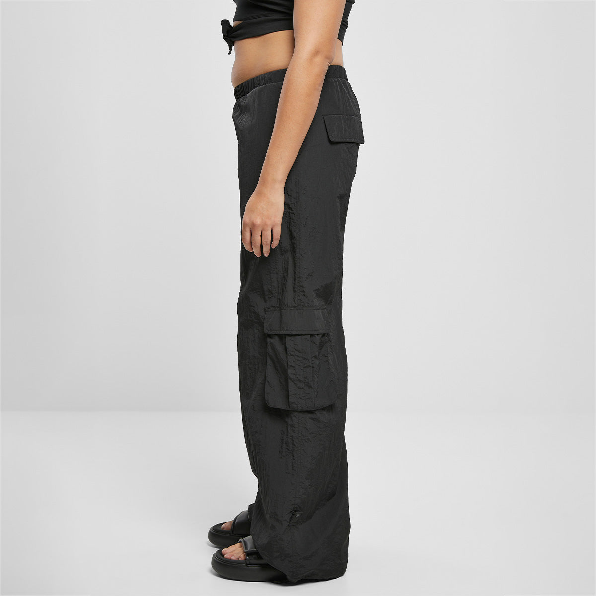 LADIES "CRINKLE NYLON" CARGOHOSE | BASICWEAR