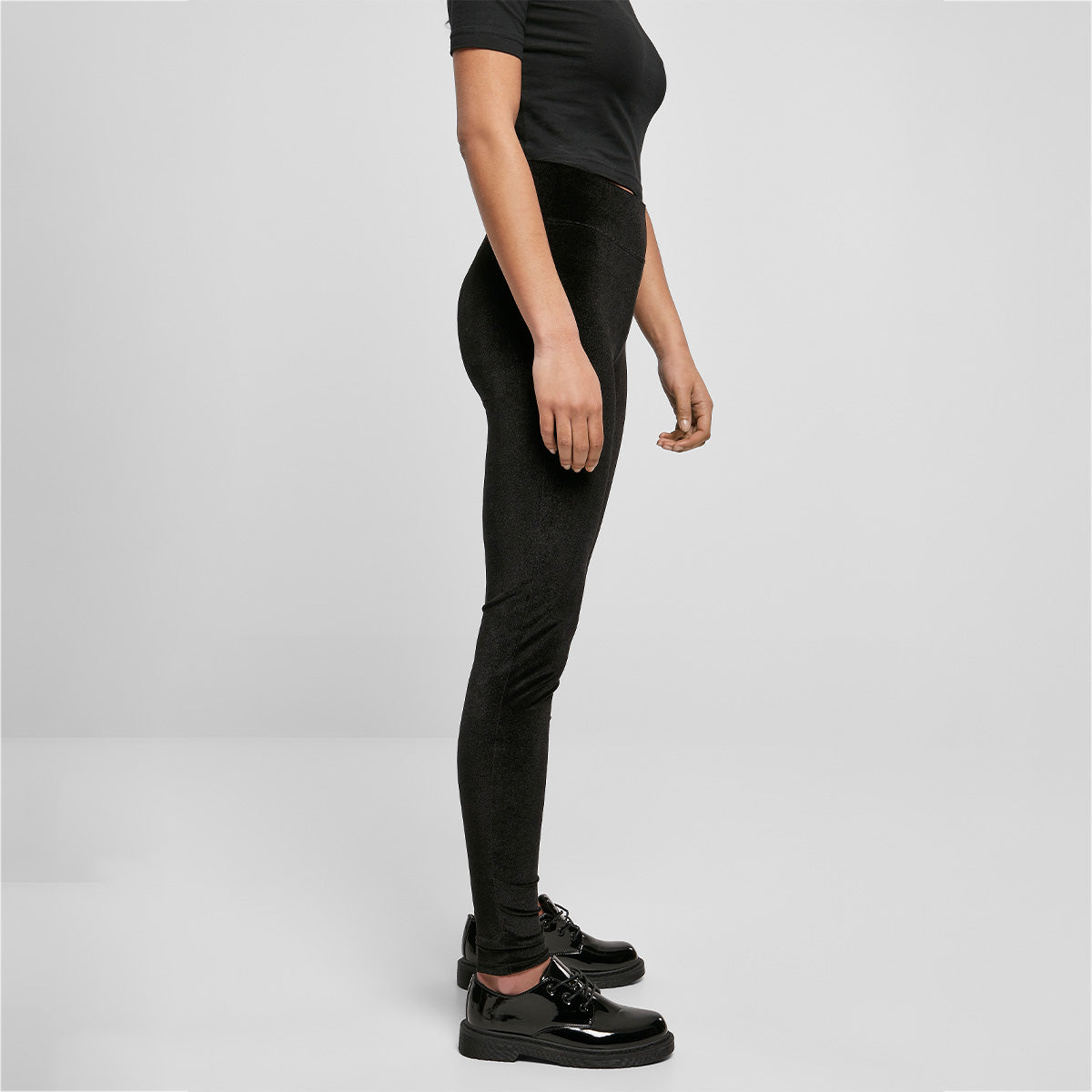 LADIES "HIGH WAIST VELVET" LEGGINGS | BASICWEAR