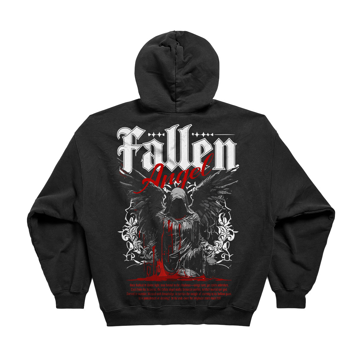 FALLEN ANGEL OVERSIZED GOTHIC HOODIE