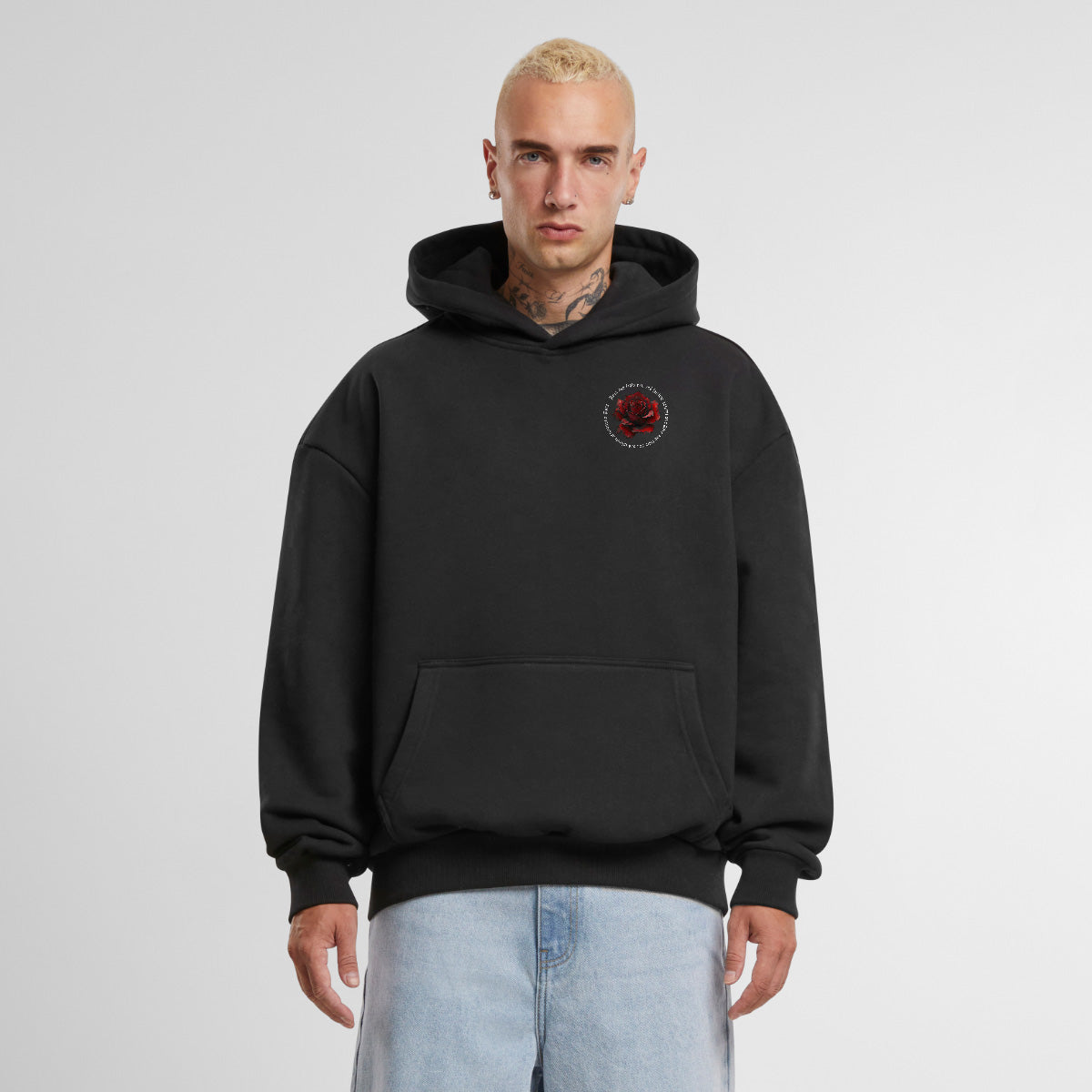 POST MORTEM OVERSIZED GOTHIC HOODIE