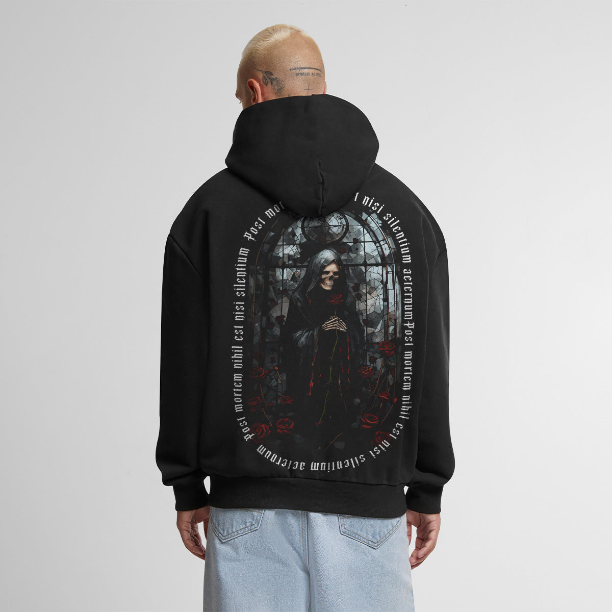 POST MORTEM OVERSIZED GOTHIC HOODIE