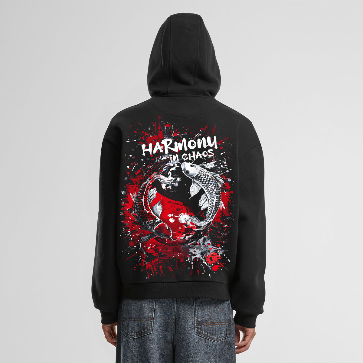 HARMONY IN CHAOS OVERSIZED JAPAN HOODIE