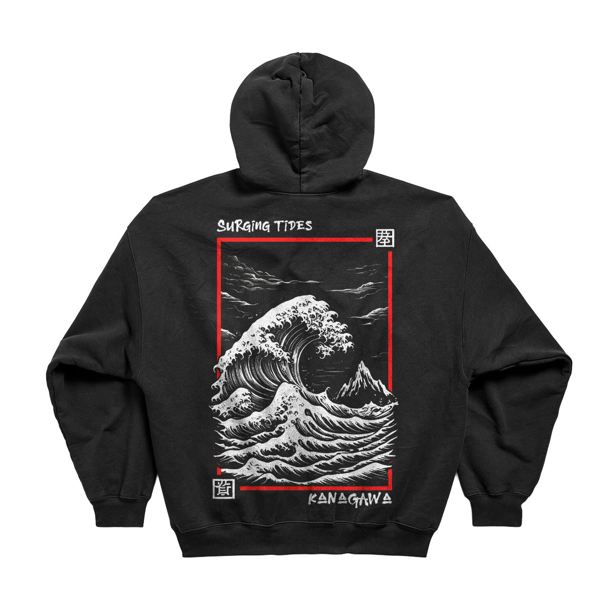 KANAGAWA WAVE OVERSIZED JAPAN HOODIE