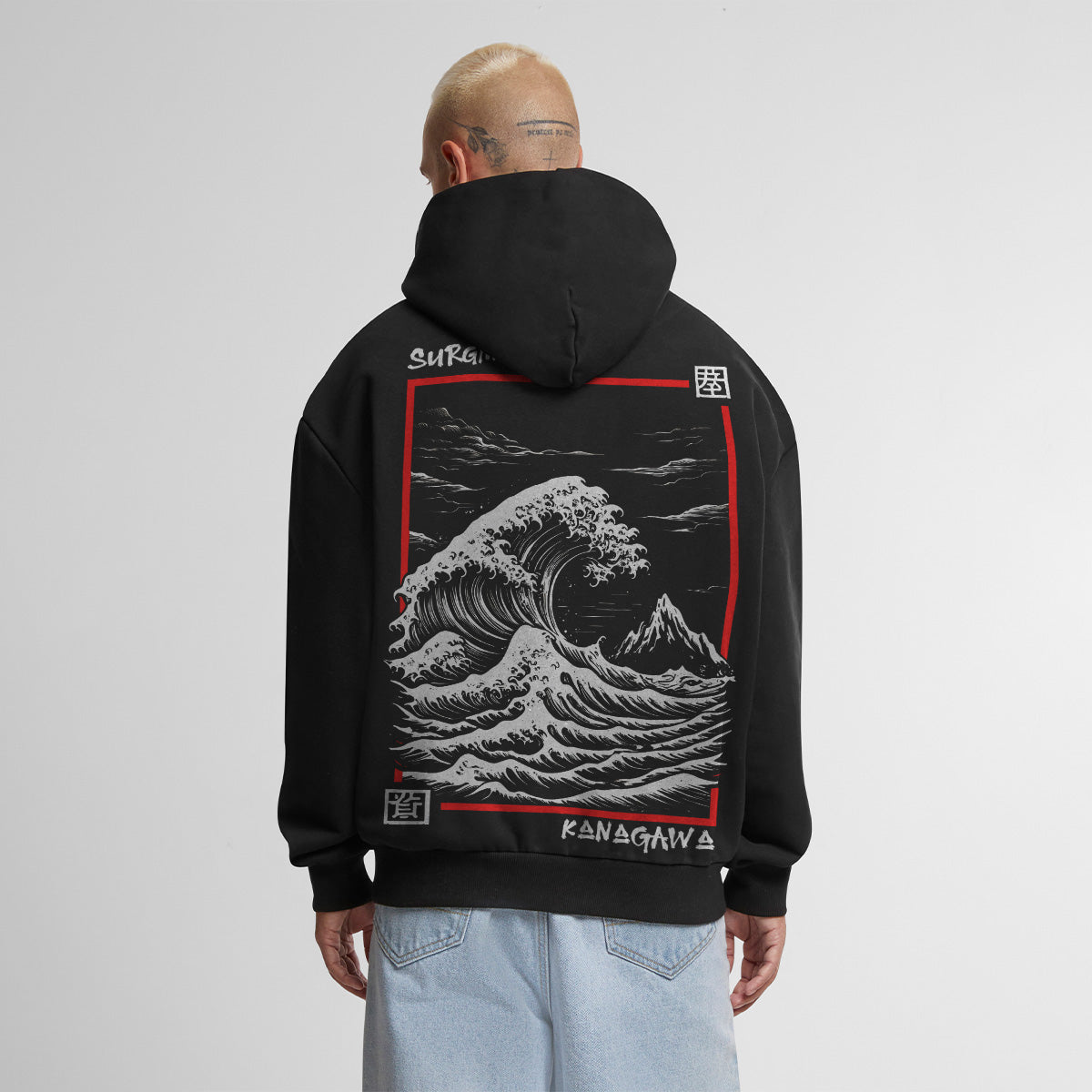 KANAGAWA WAVE OVERSIZED JAPAN HOODIE
