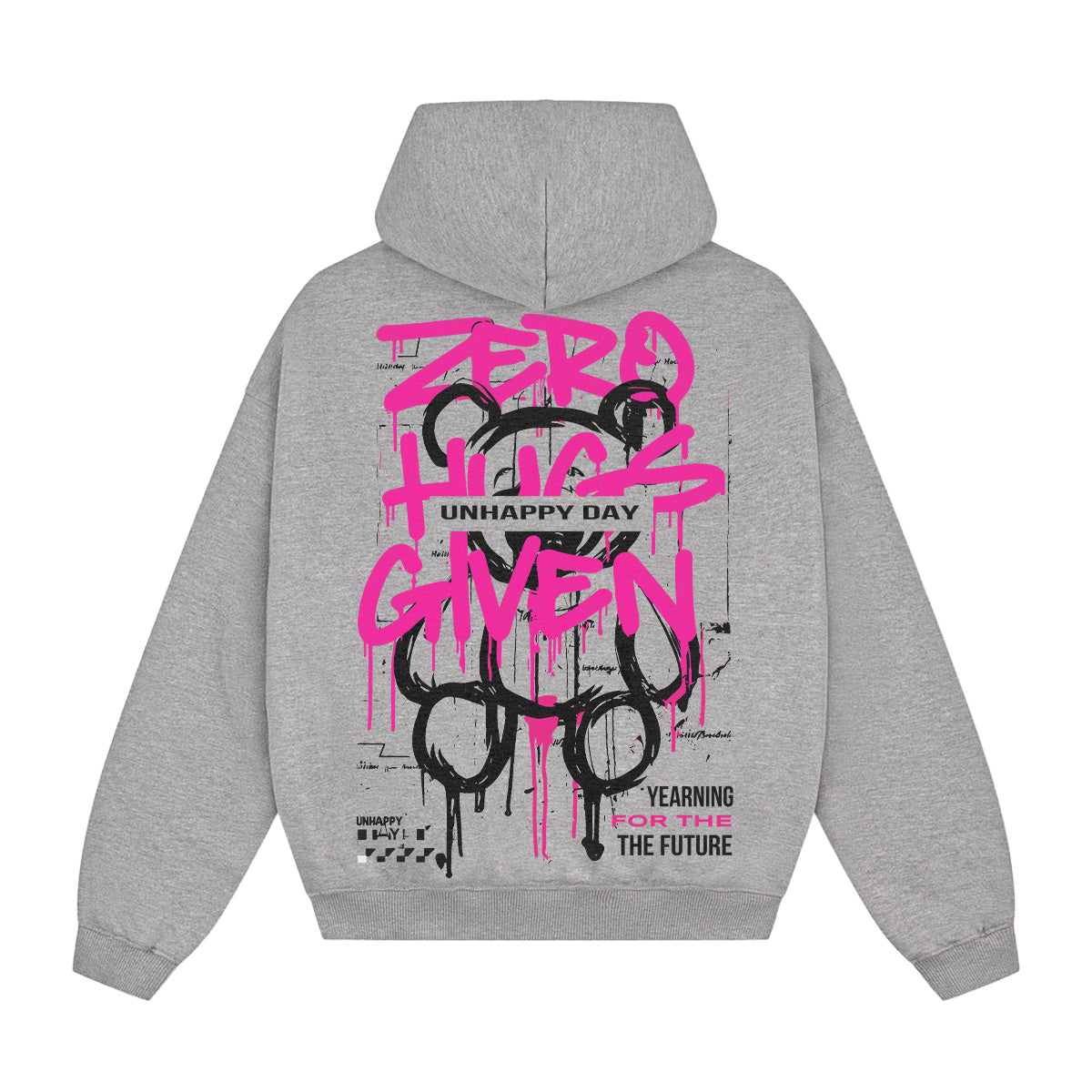 UNHAPPY DAY OVERSIZED URBAN HOODIE