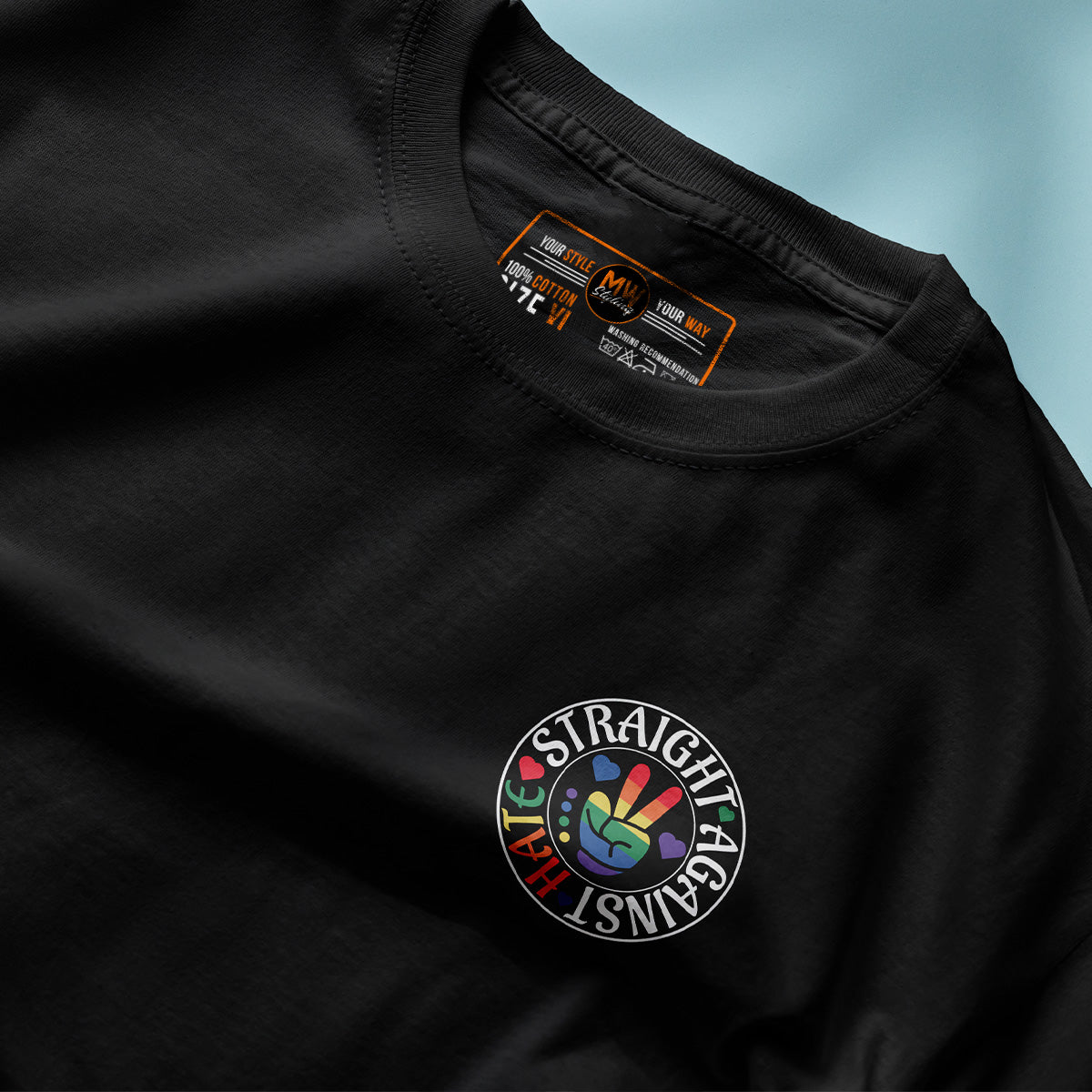 STRAIGHT AGAINST HATE PRIDE MONTH SHIRT – UNISEX