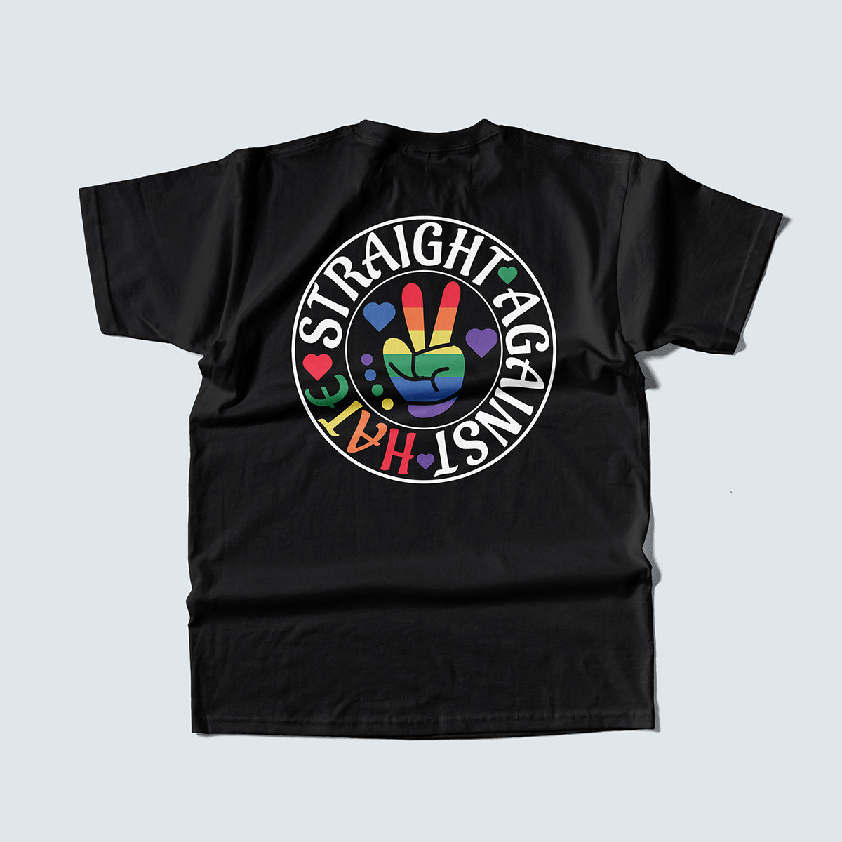 STRAIGHT AGAINST HATE PRIDE MONTH SHIRT – UNISEX