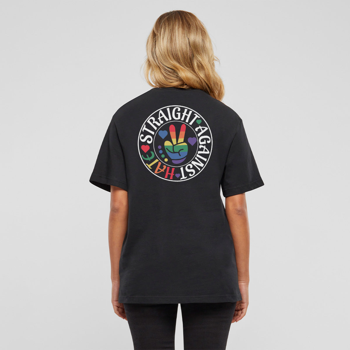 STRAIGHT AGAINST HATE PRIDE MONTH SHIRT – UNISEX