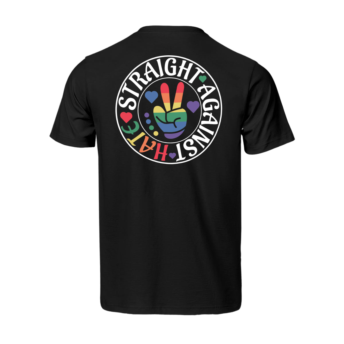 STRAIGHT AGAINST HATE PRIDE MONTH SHIRT – UNISEX