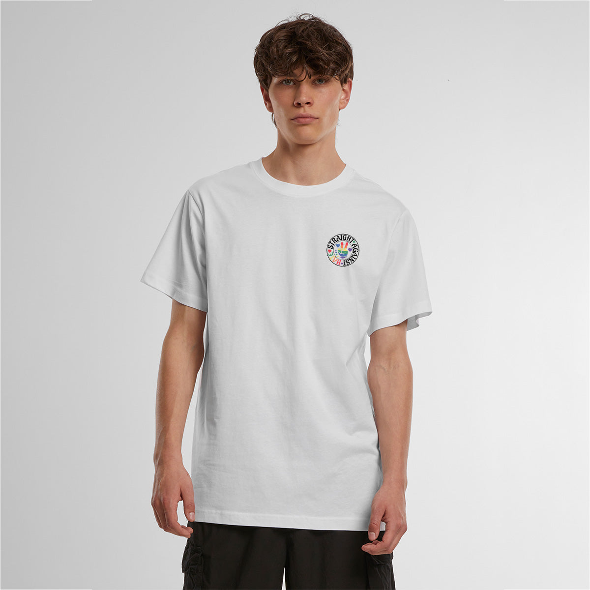 STRAIGHT AGAINST HATE PRIDE MONTH SHIRT – UNISEX