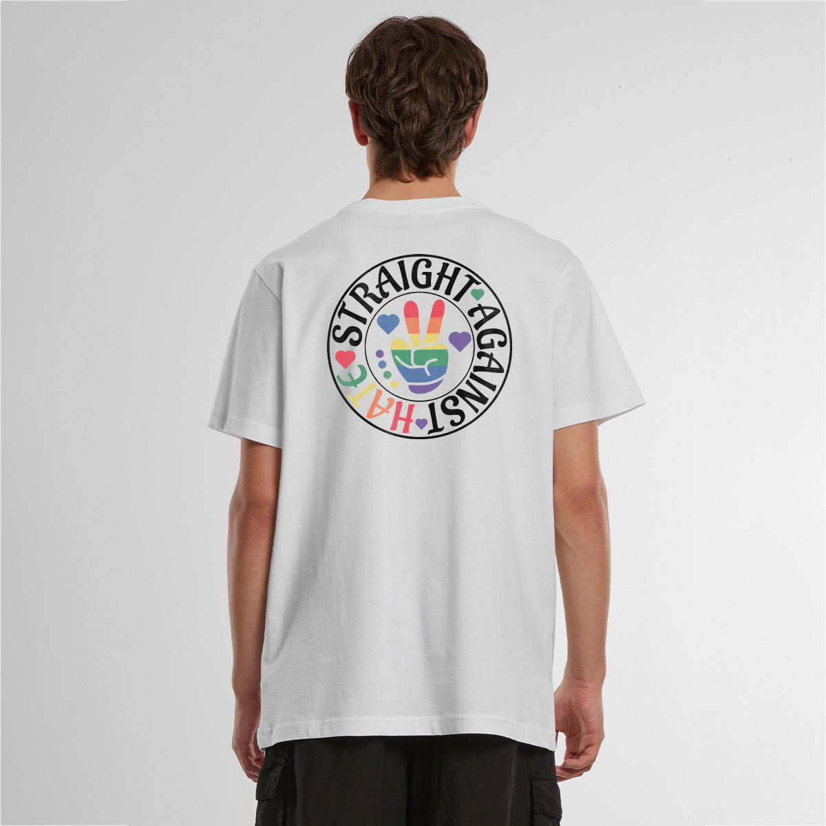 STRAIGHT AGAINST HATE PRIDE MONTH SHIRT – UNISEX