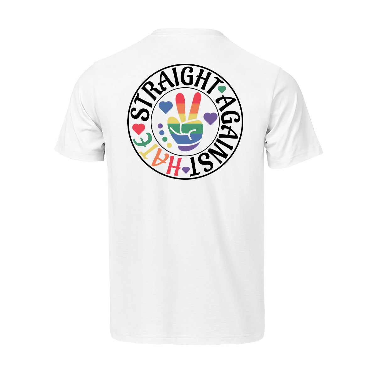 STRAIGHT AGAINST HATE PRIDE MONTH SHIRT – UNISEX