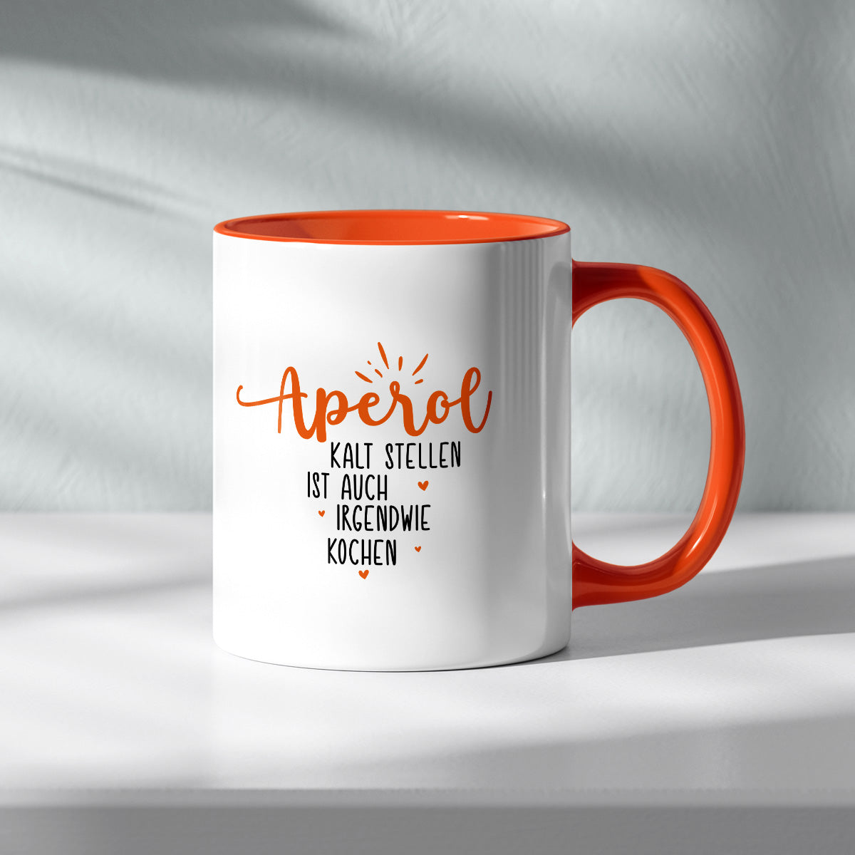 APEROL KALT STELLEN IST AUCH IRGENDWIE KOCHEN - TASSE