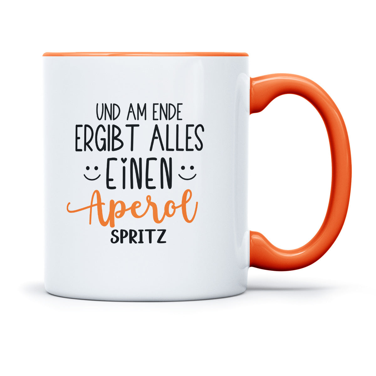 UND AM ENDE ERGIBT ALLES EINEN APEROL SPRITZ - TASSE
