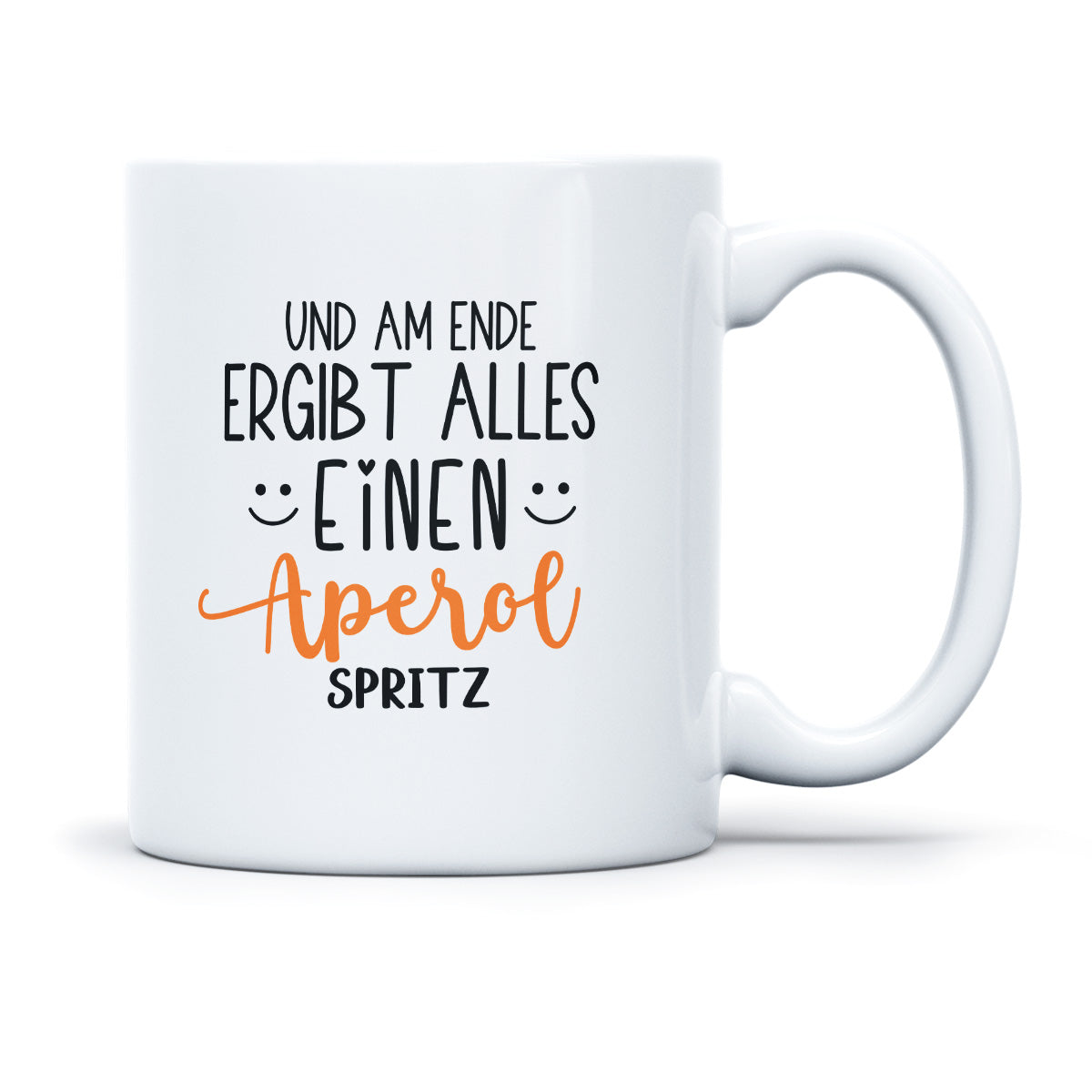 UND AM ENDE ERGIBT ALLES EINEN APEROL SPRITZ - TASSE