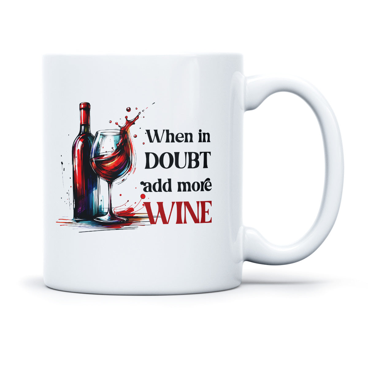 WHEN IN DOUBT ADD MORE WINE - TASSE