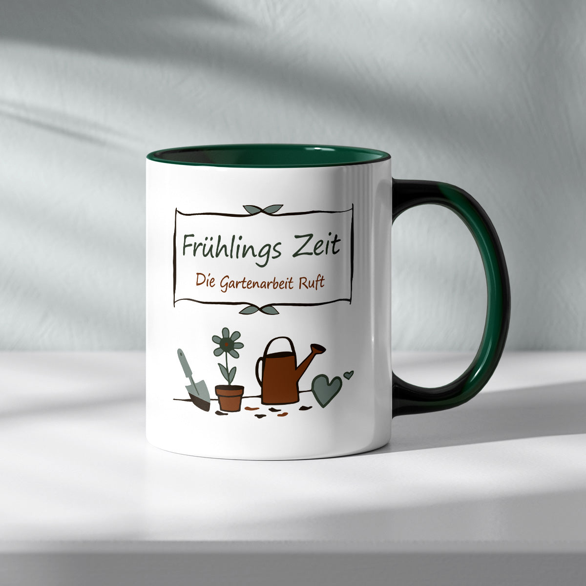 FRÜHLINGSZEIT DIE GARTENARBEIT RUFT - TASSE