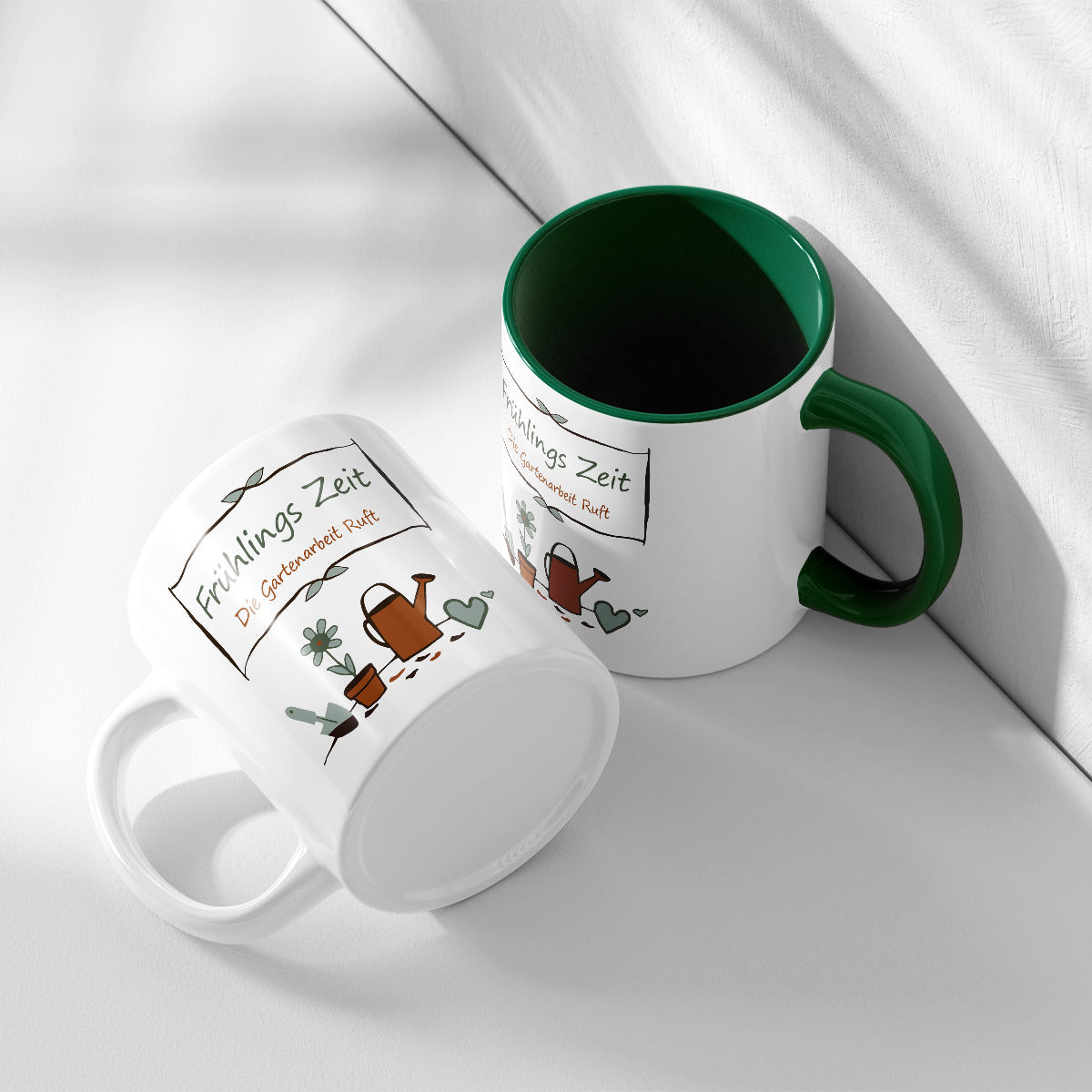 FRÜHLINGSZEIT DIE GARTENARBEIT RUFT - TASSE