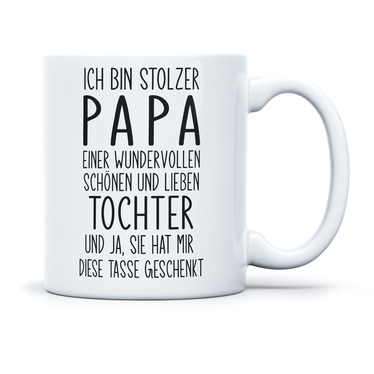 ICH BIN STOLZER PAPA EINER WUNDERVOLLEN TOCHTER - TASSE