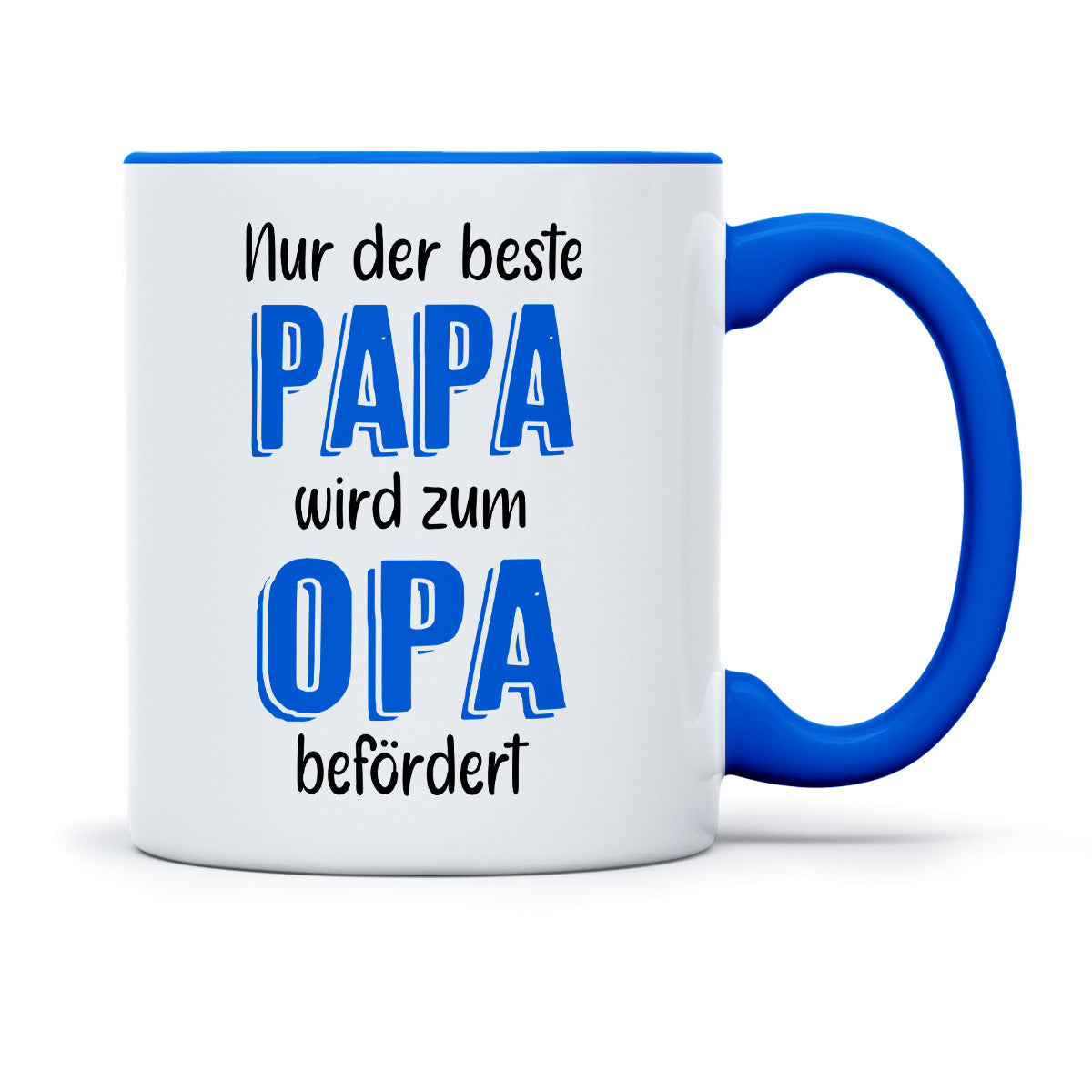 NUR DER BESTE PAPA WIRD ZUM OPA BEFÖRDERT - TASSE
