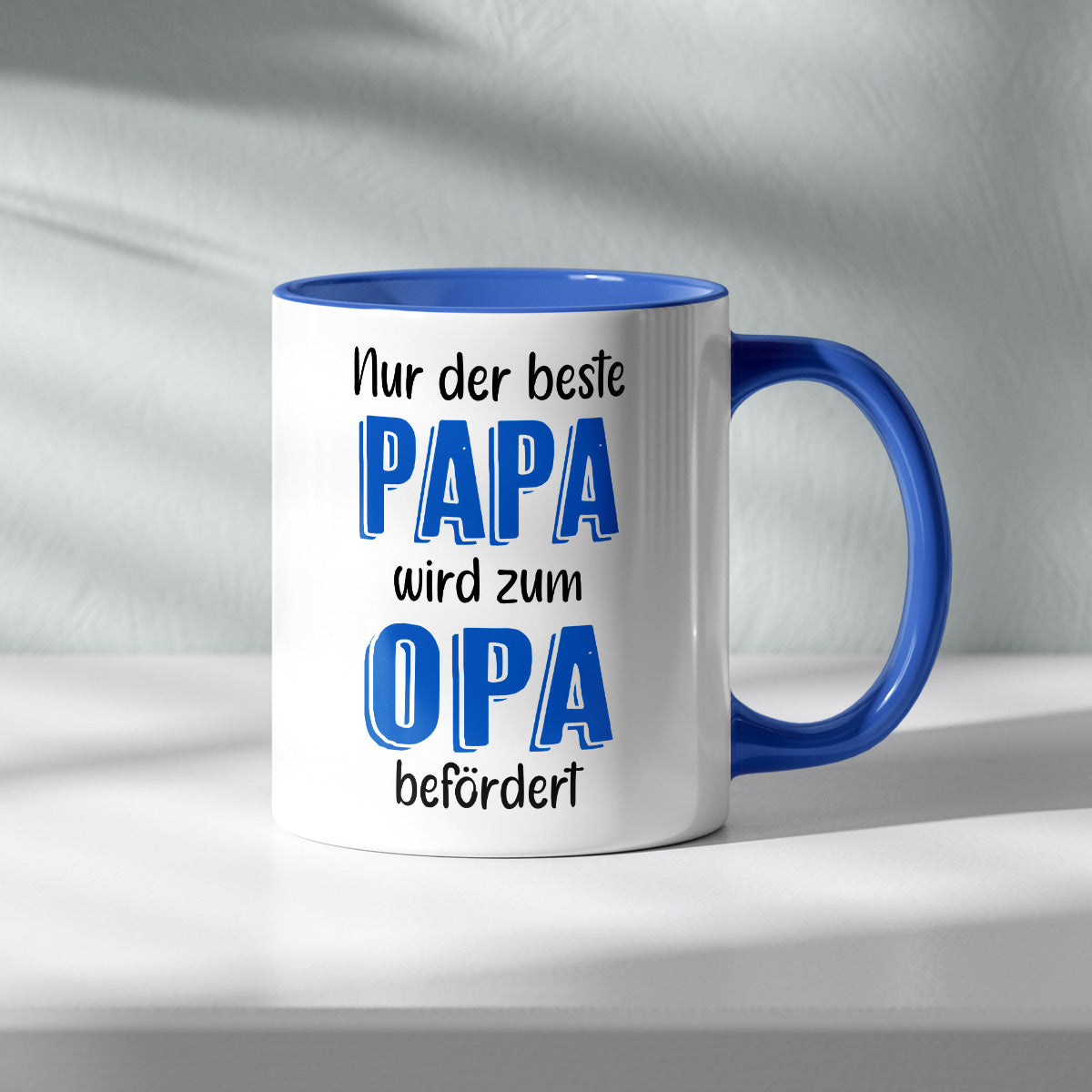 NUR DER BESTE PAPA WIRD ZUM OPA BEFÖRDERT - TASSE