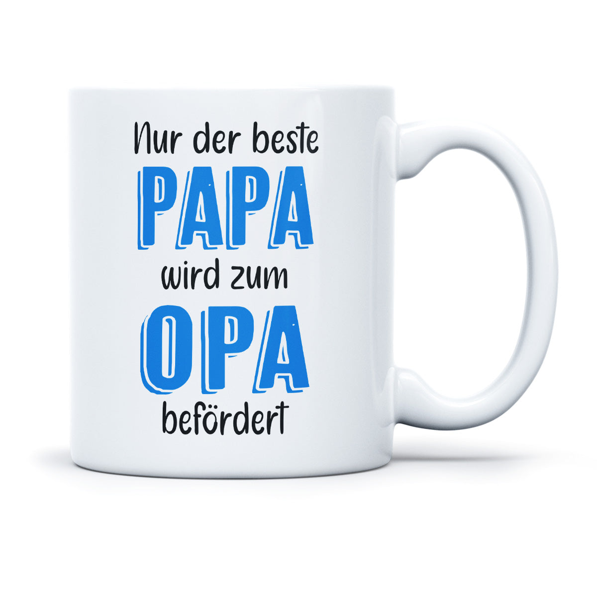 NUR DER BESTE PAPA WIRD ZUM OPA BEFÖRDERT - TASSE