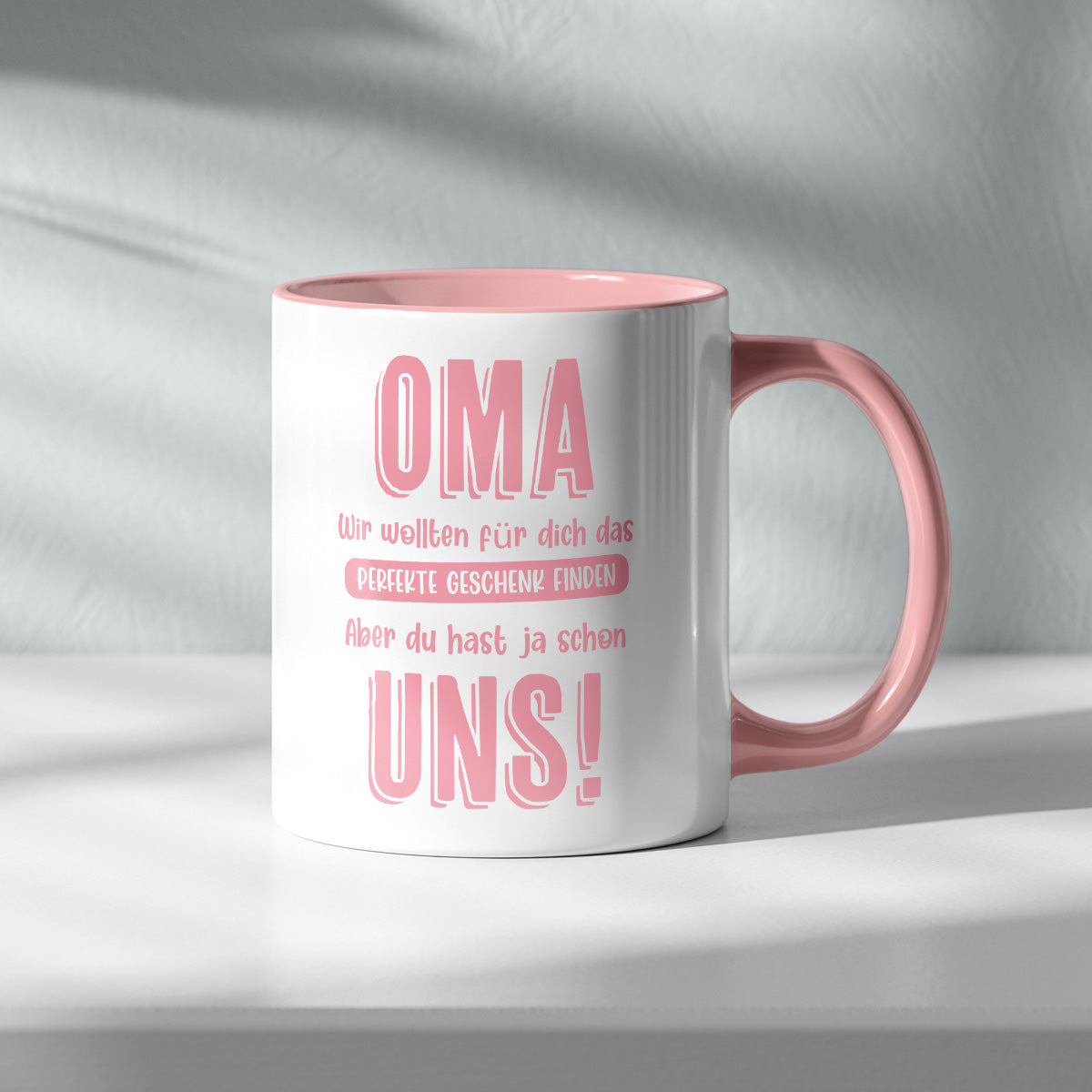 OMA WIR WOLLTEN FÜR DICH DAS BESTE GESCHENK FINDEN - TASSE