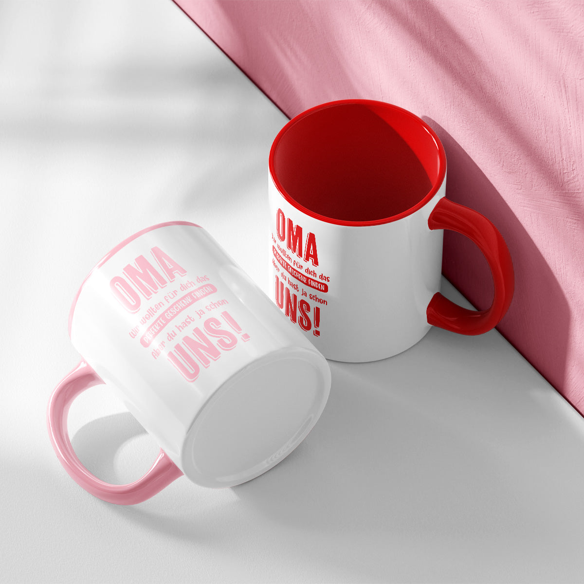 OMA WIR WOLLTEN FÜR DICH DAS BESTE GESCHENK FINDEN - TASSE