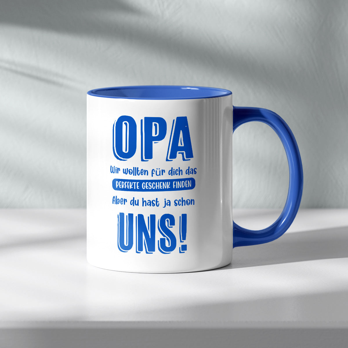OPA WIR WOLLTEN FÜR DICH DAS BESTE GESCHENK FINDEN - TASSE