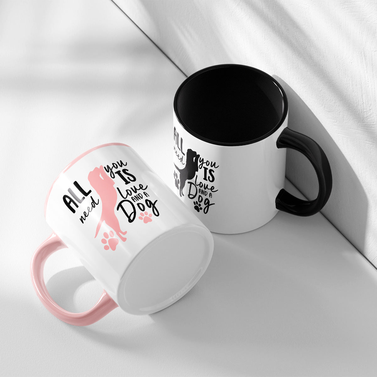 ALL YOU NEED IS LOVE AND A DOG - TASSE