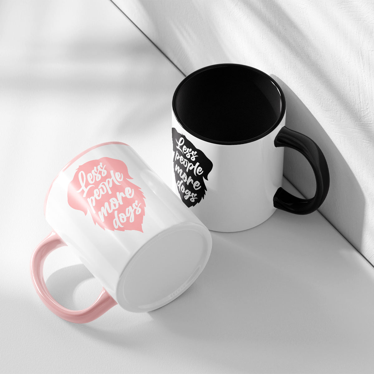 LESS PEOPLE MORE DOGS - TASSE