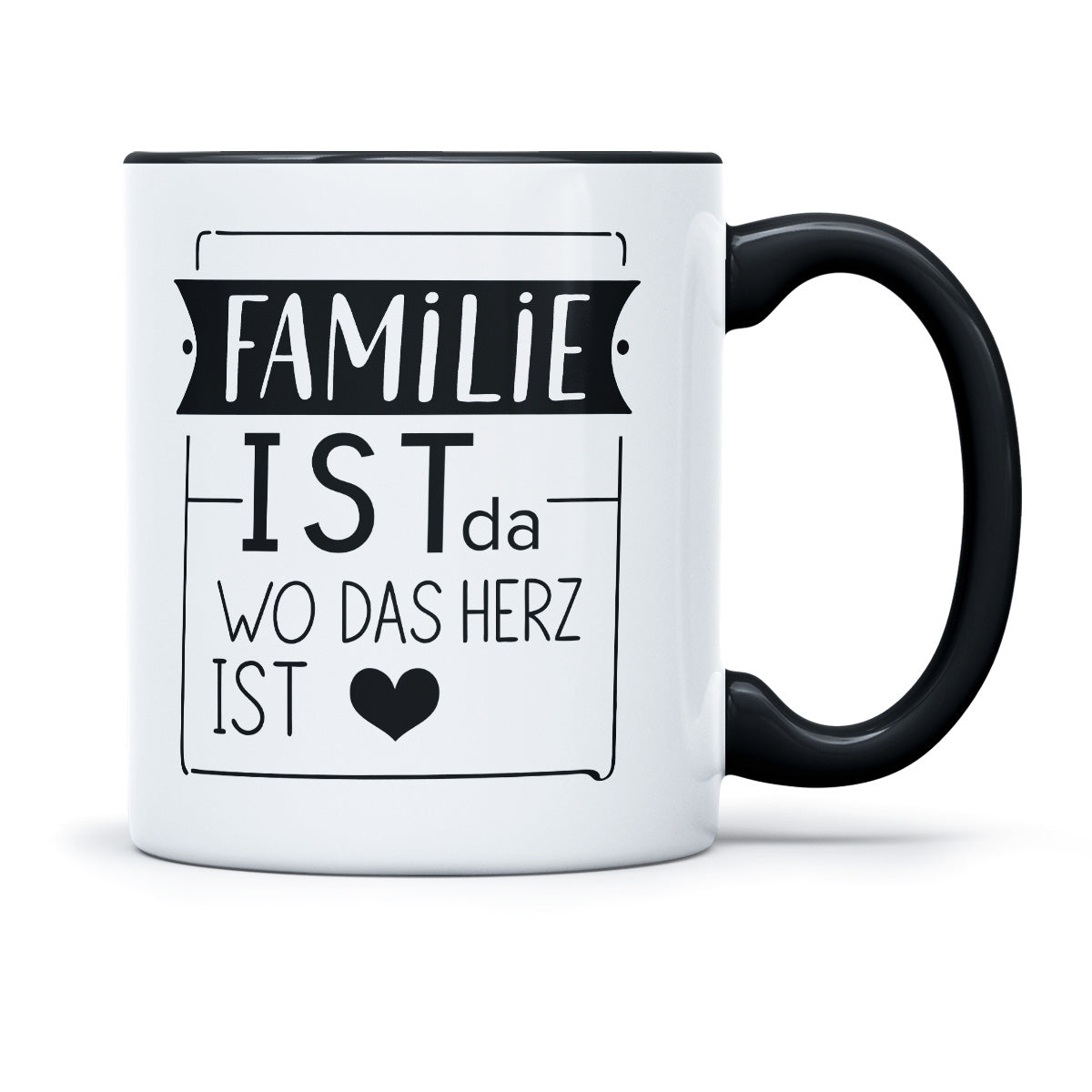 FAMILIE IST DA WO DAS HERZ IST - TASSE