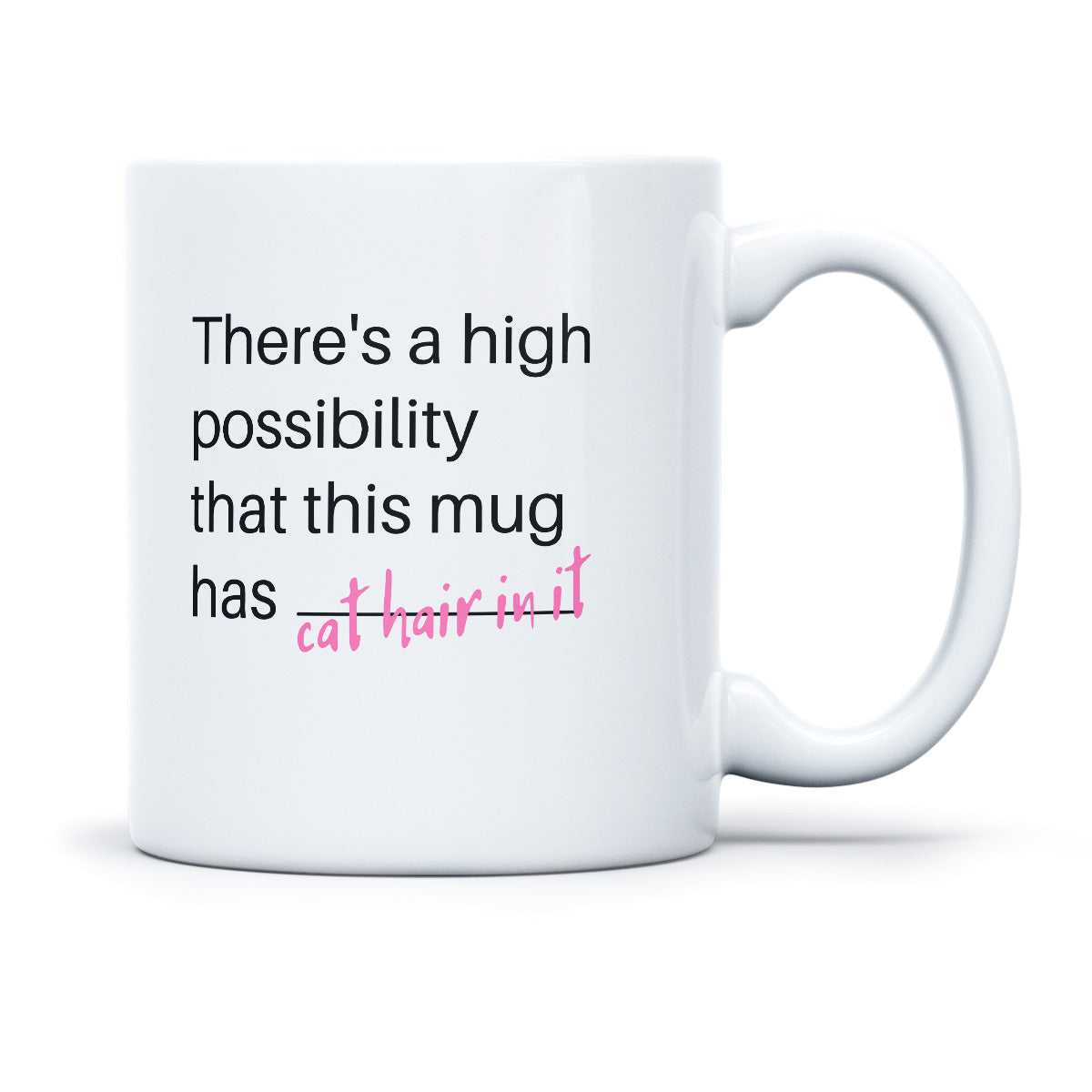 THERES A HIGH POSSIBILITY THAT THIS MUG HAS CAT HAIR IN IT - TASSE
