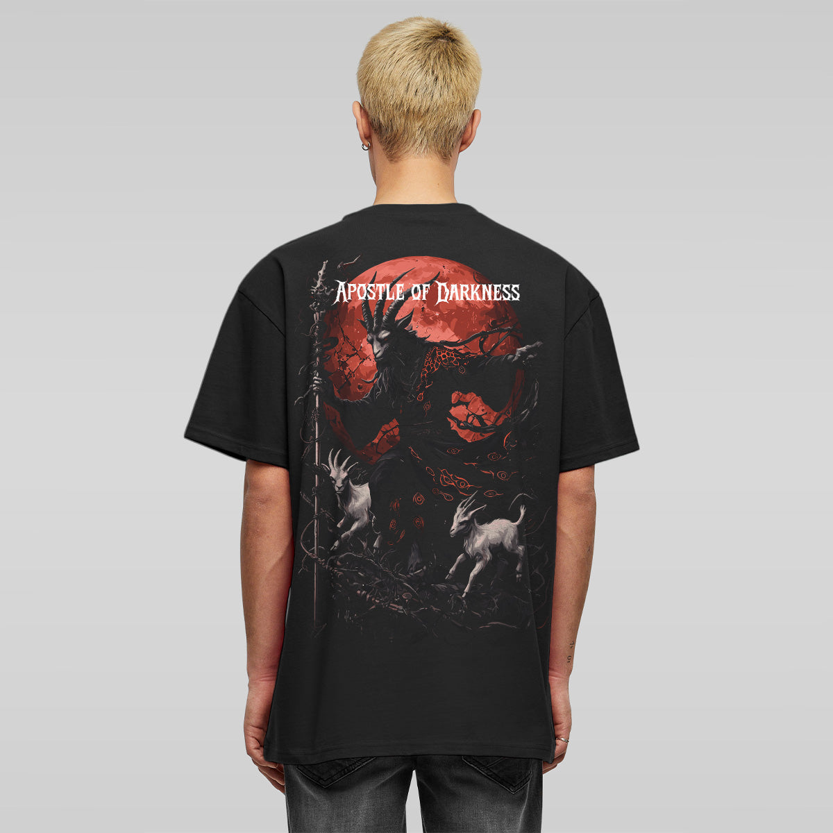 APOSTEL OF DARKNESS OVERSIZED SATANIC TEE | PRINTWEAR