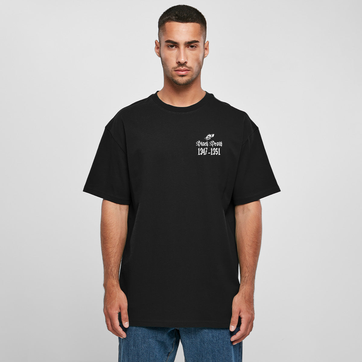 BLACK DEATH OVERSIZED GOTHIC TEE | STREETWEAR