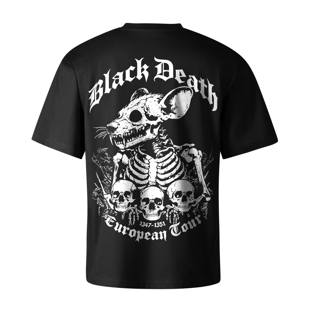BLACK DEATH OVERSIZED GOTHIC TEE | STREETWEAR