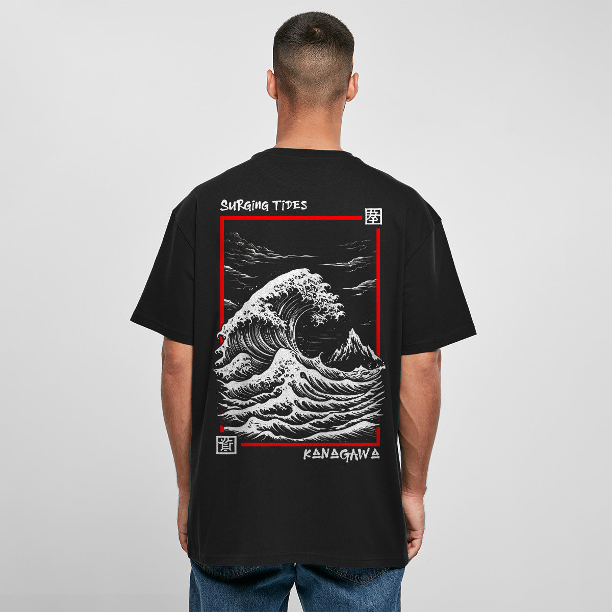 KANAGAWA WAVE OVERSIZED JAPAN TEE | STREETWEAR