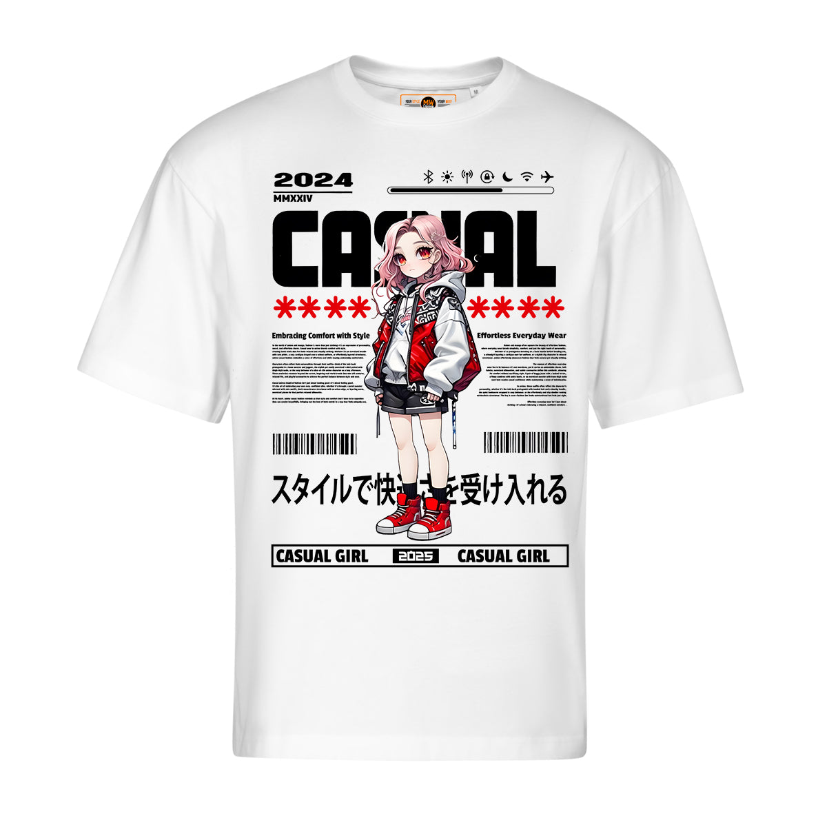 CASUAL OVERSIZED ANIME TEE | STREETWEAR