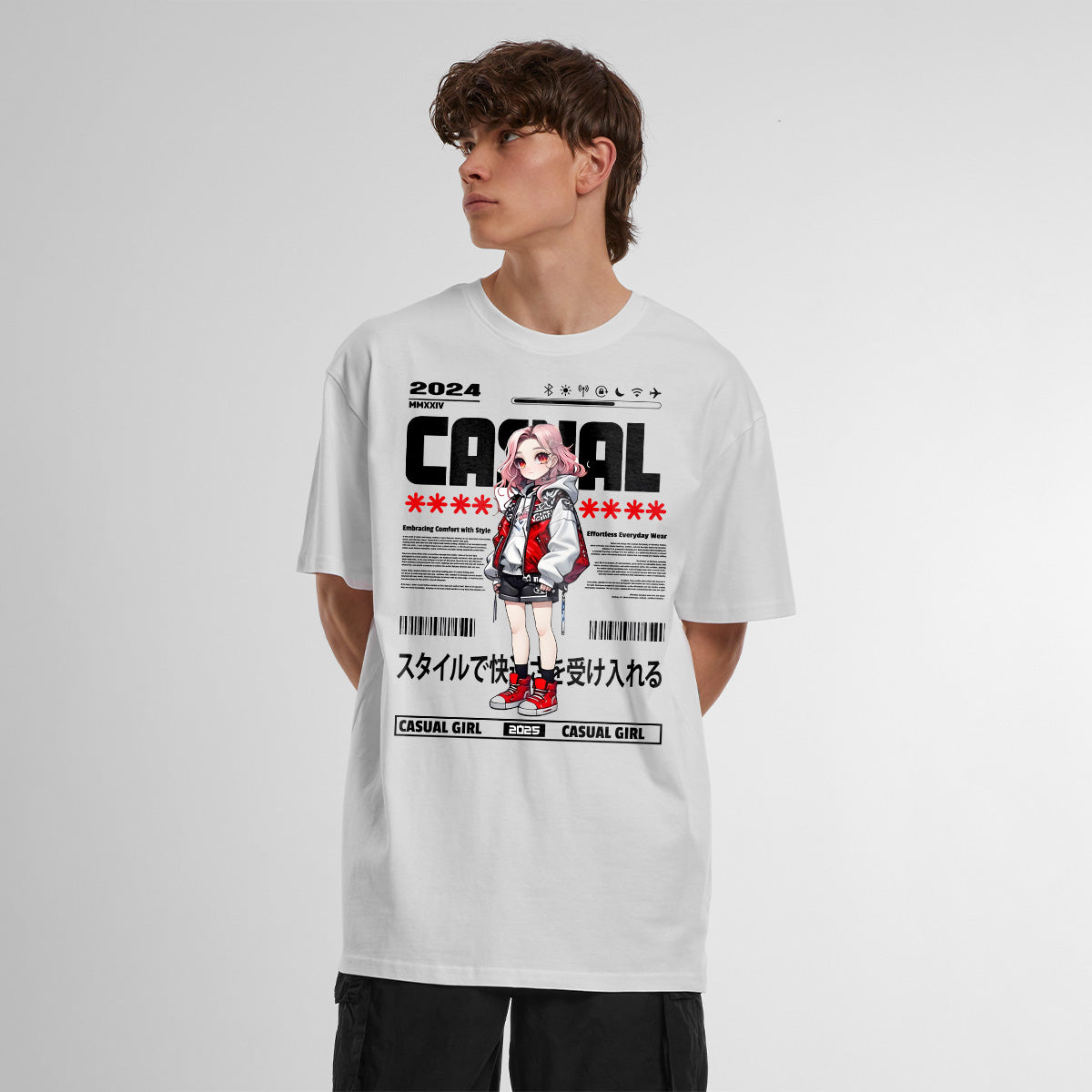 CASUAL OVERSIZED ANIME TEE | STREETWEAR