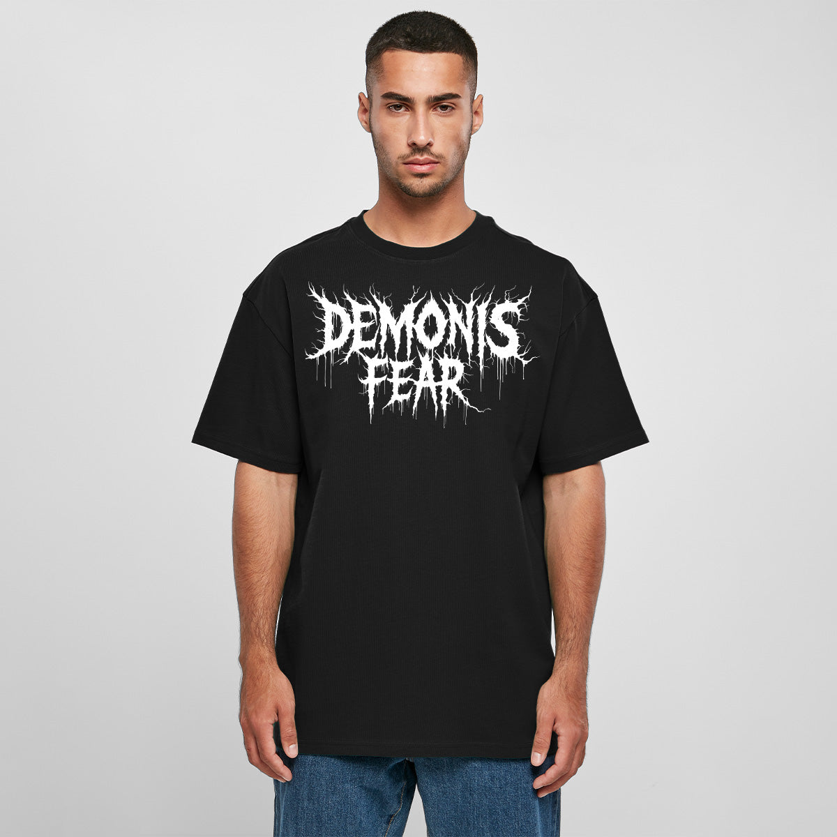 DEMONIS FEAR OVERSIZED SATANIC TEE | STREETWEAR