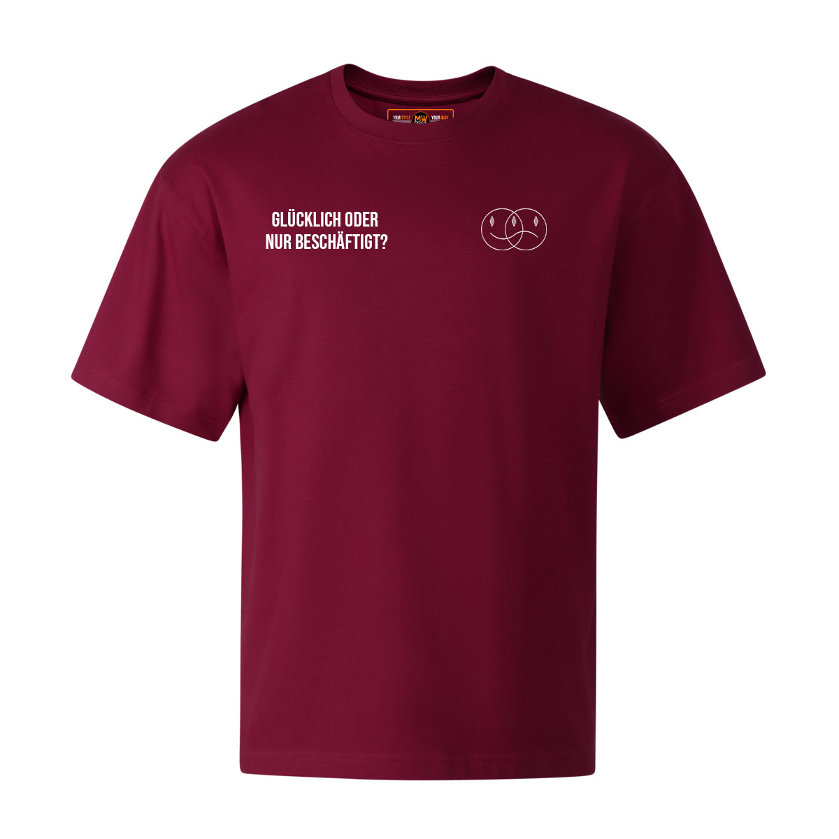 GLÜCKLICH ODER NUR BESCHÄFTIGT OVERSIZED CLASSIC TEE | STREETWEAR