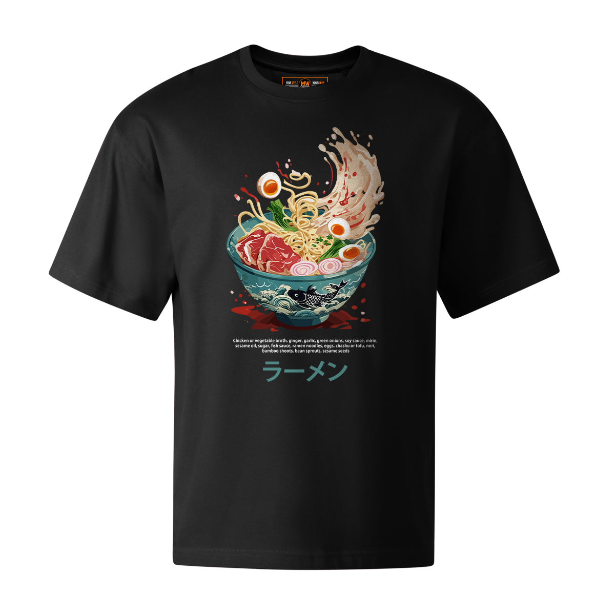 RAMEN OVERSIZED ANIME TEE | STREETWEAR