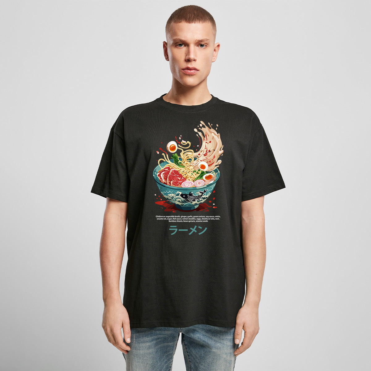 RAMEN OVERSIZED ANIME TEE | STREETWEAR