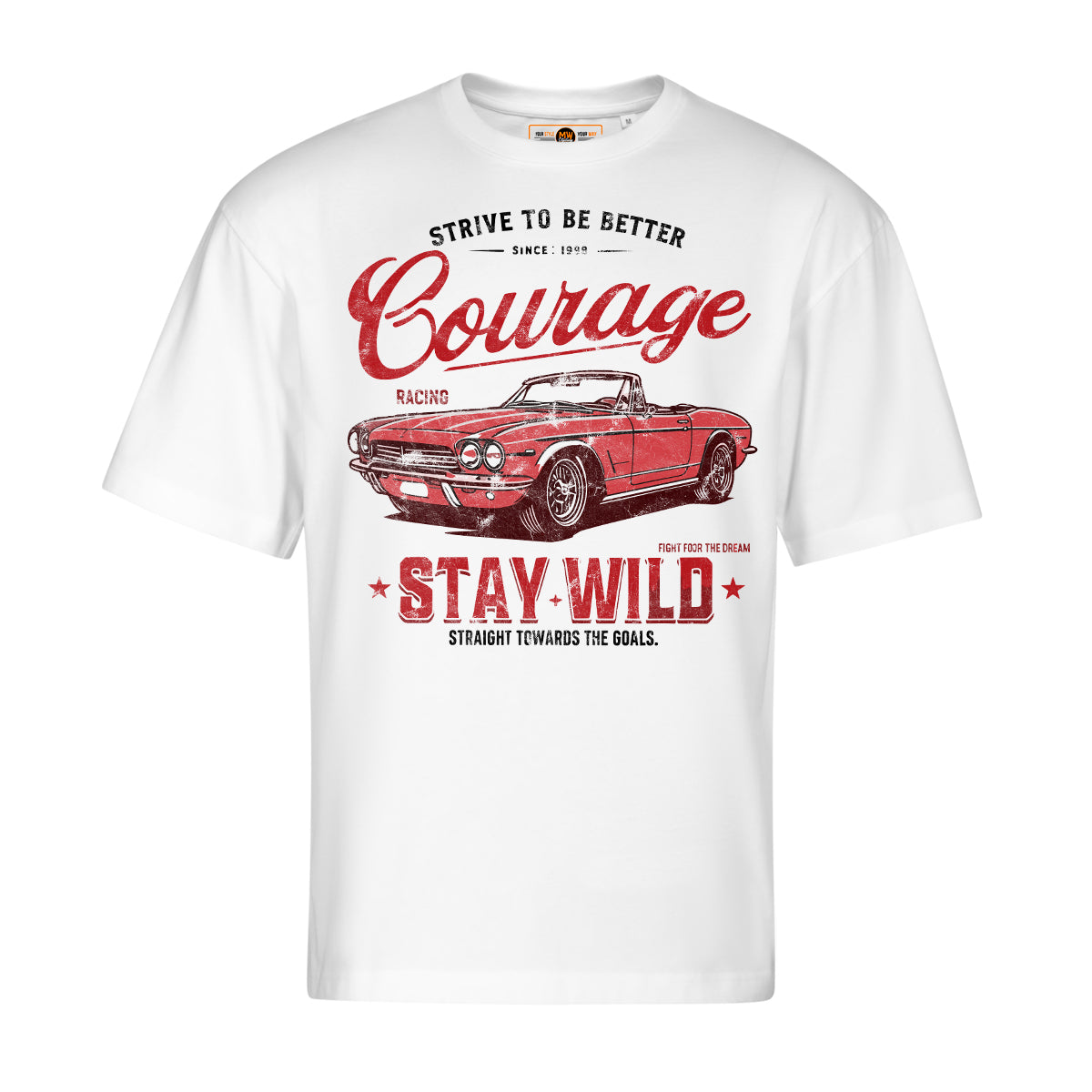 STAY WILD OVERSIZED VINTAGE TEE | PRINTWEAR