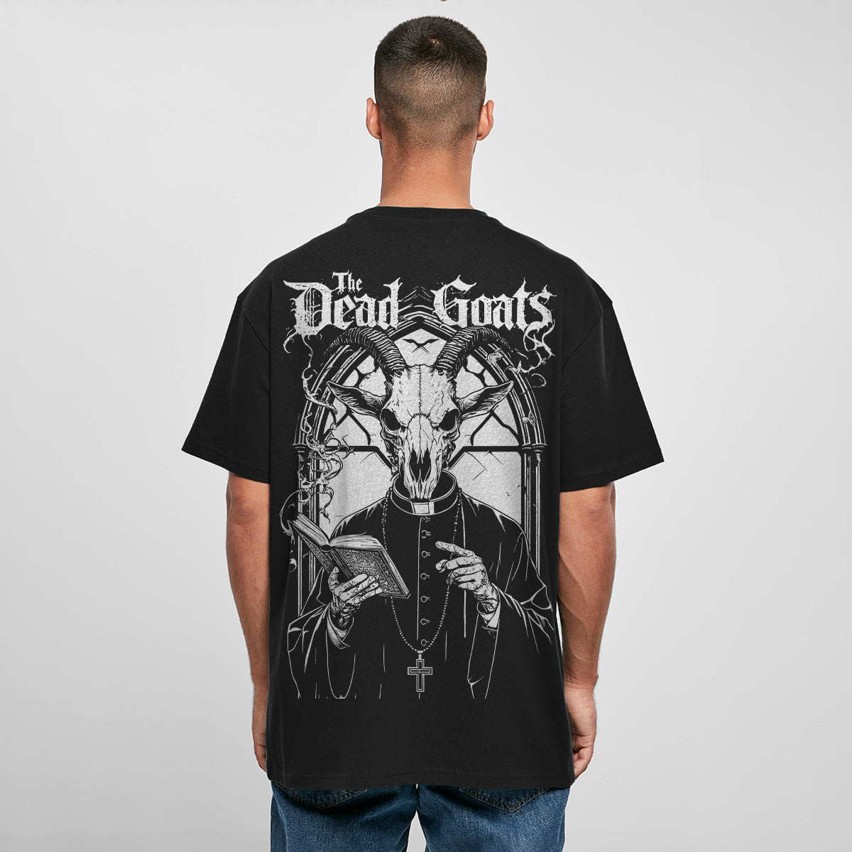 THE DEAD GOATS OVERSIZED SATANIC TEE | STREETWEAR