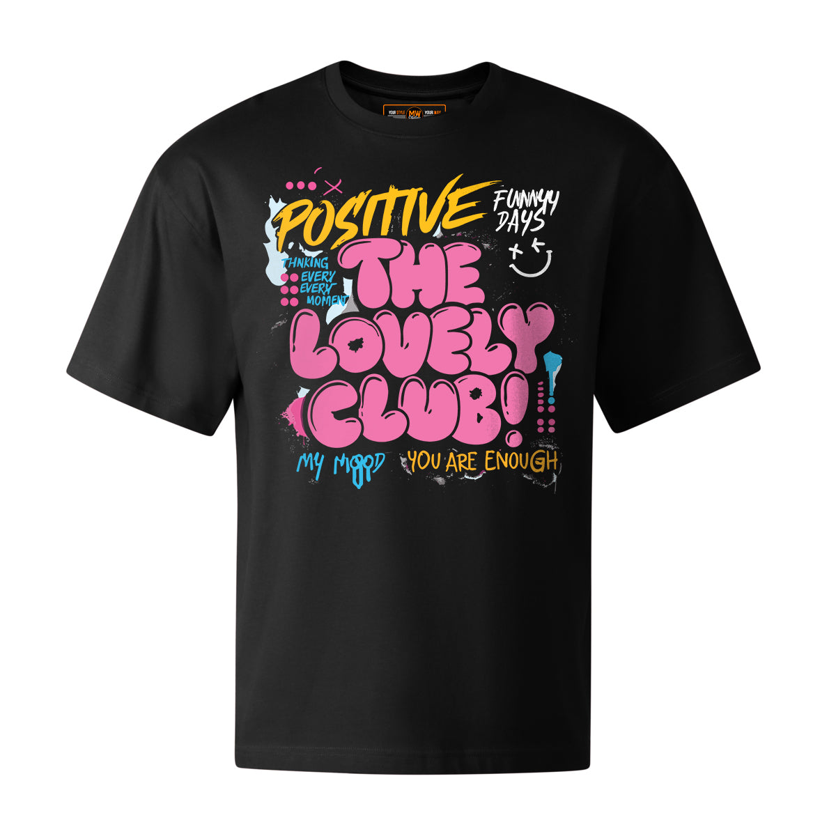 LOVLEY CLUB OVERSIZED GRAFFITI TEE | STREETWEAR
