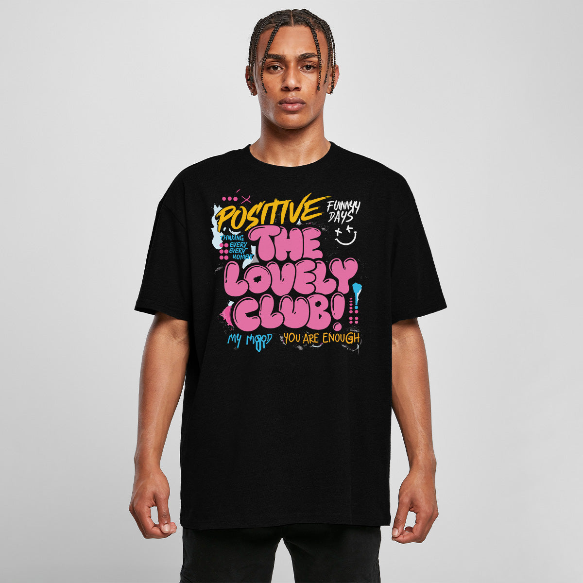LOVLEY CLUB OVERSIZED GRAFFITI TEE | STREETWEAR