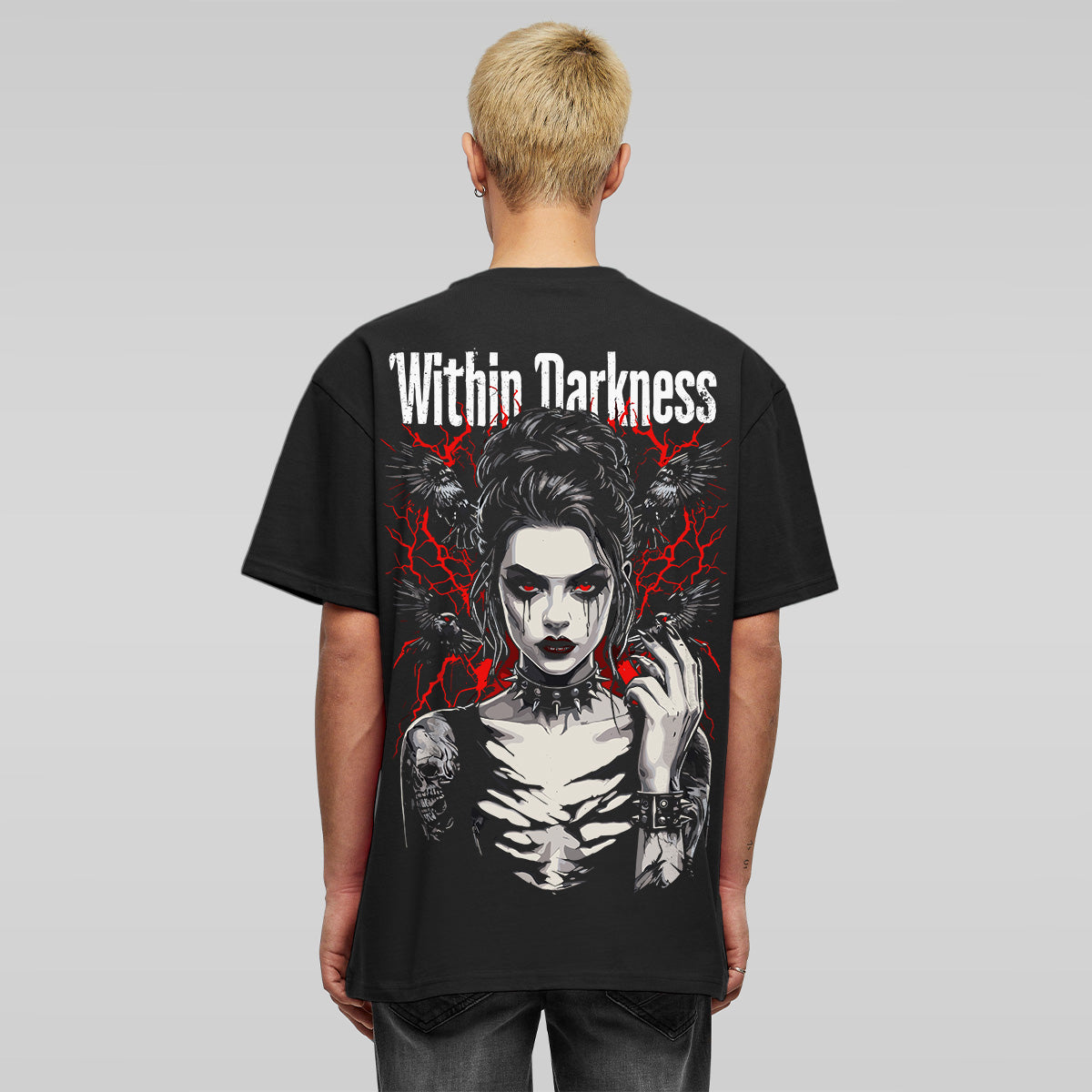WITHIN DARKNESS OVERSIZED GOTHIC TEE | STREETWEAR